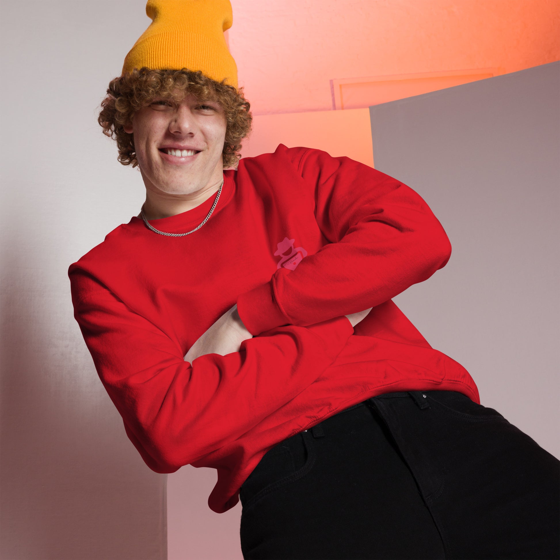 hamcodes unisex-crew-neck-sweatshirt-red