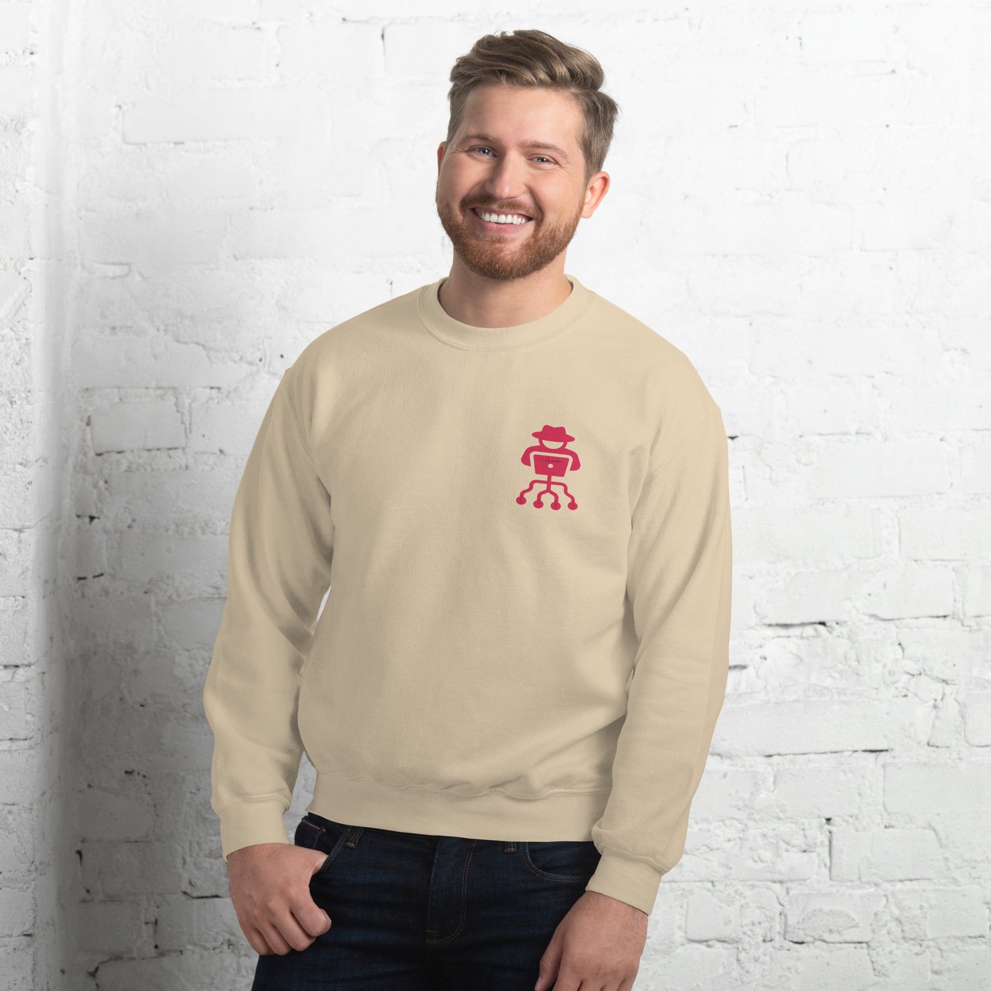 hamcodes unisex-crew-neck-sweatshirt-sand