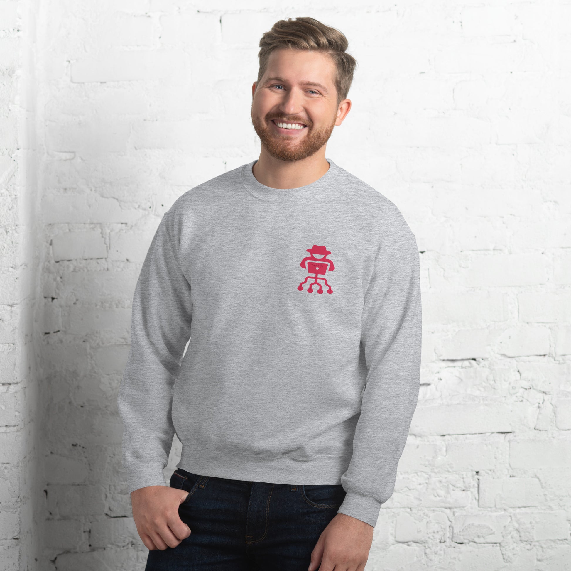 hamcodes unisex-crew-neck-sweatshirt-sport-grey