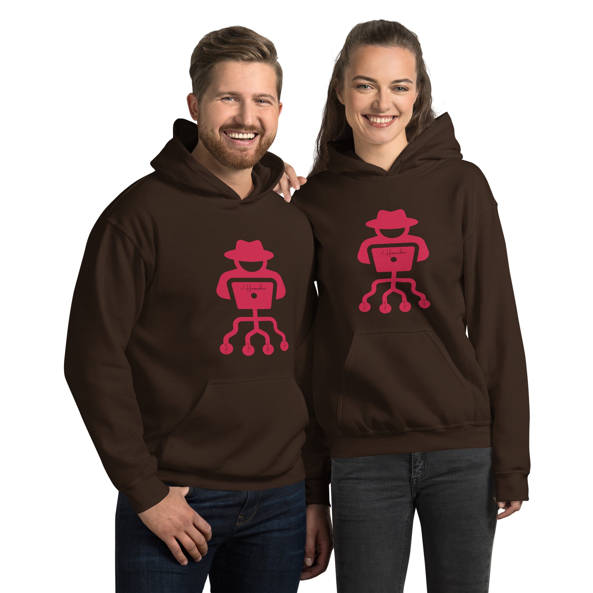 hamcodes unisex-heavy-blend-hoodie-dark-chocolate