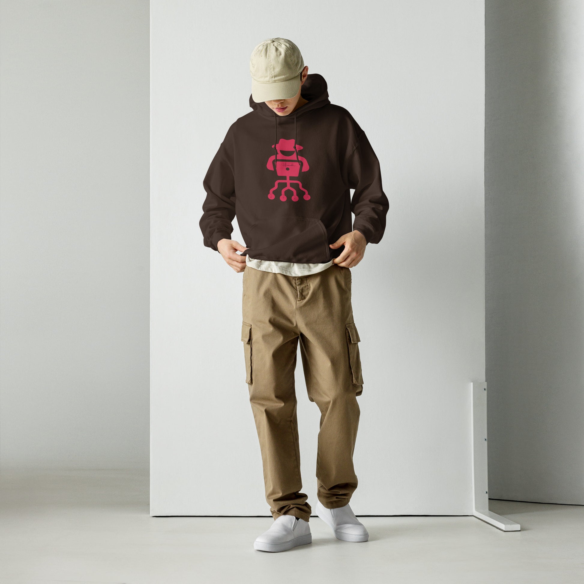 hamcodes unisex-heavy-blend-hoodie-dark-chocolate