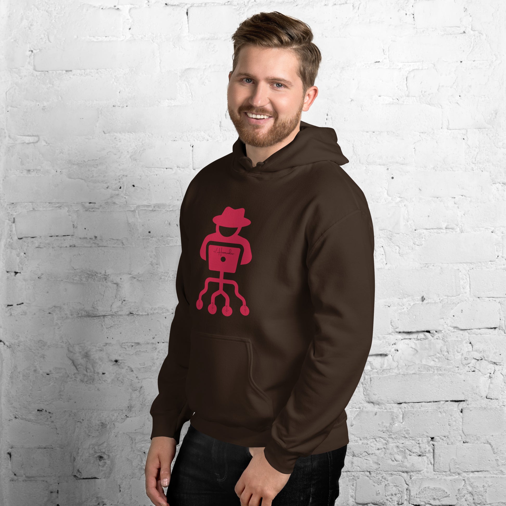 hamcodes unisex-heavy-blend-hoodie-dark-chocolate
