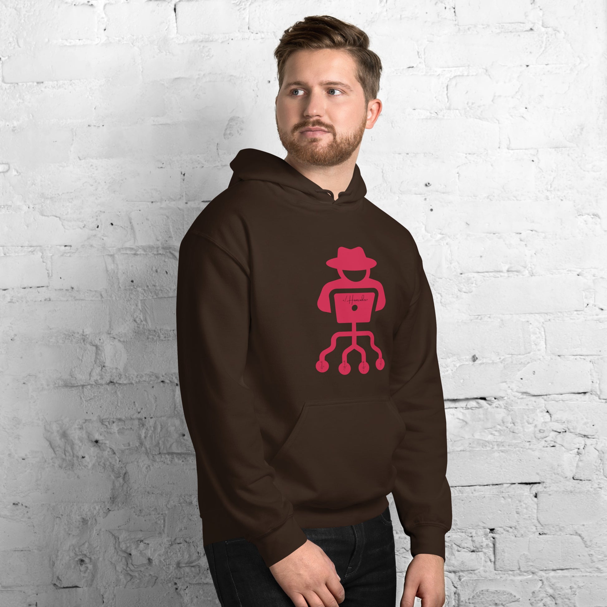 hamcodes unisex-heavy-blend-hoodie-dark-chocolate