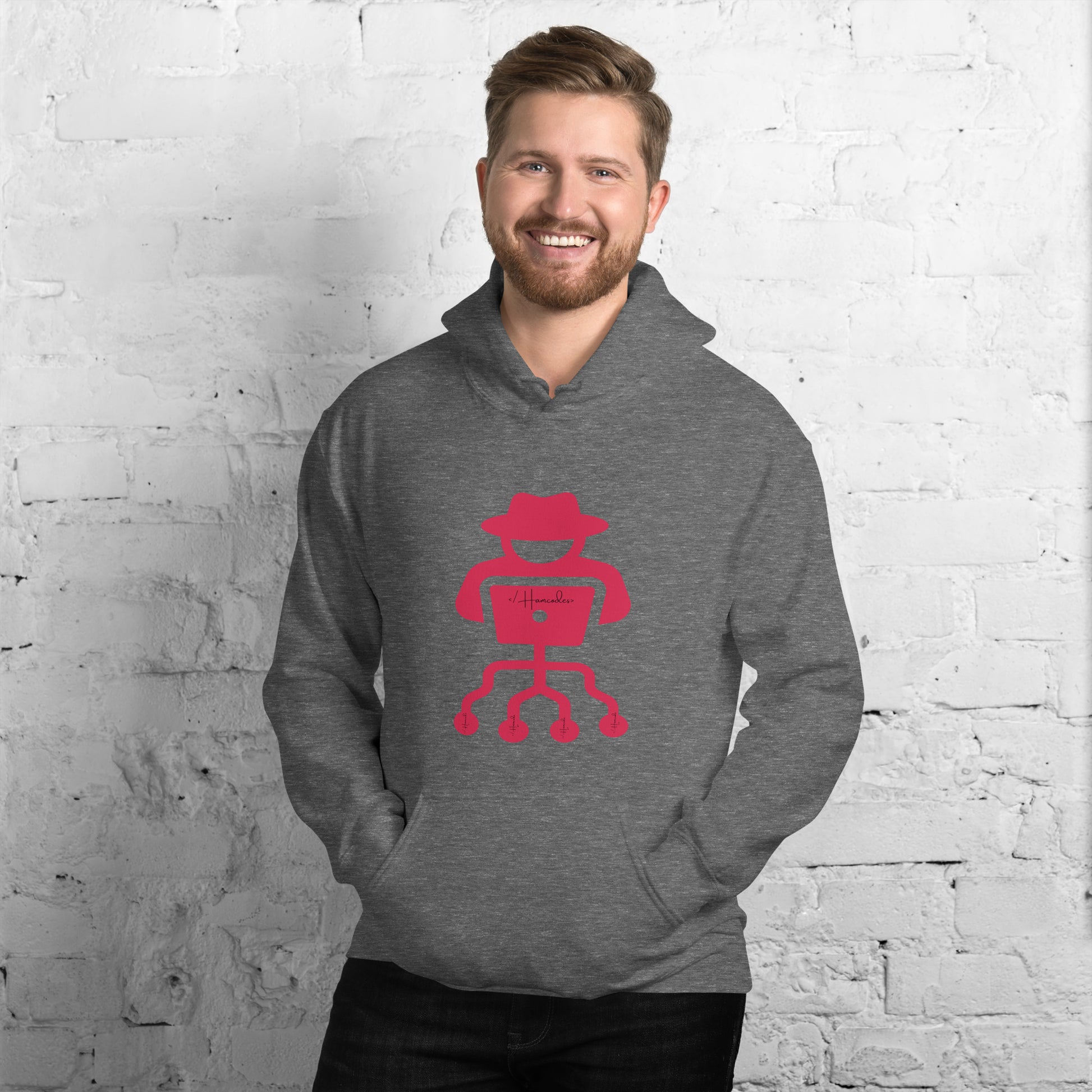 hamcodes unisex-heavy-blend-hoodie-graphite-heather