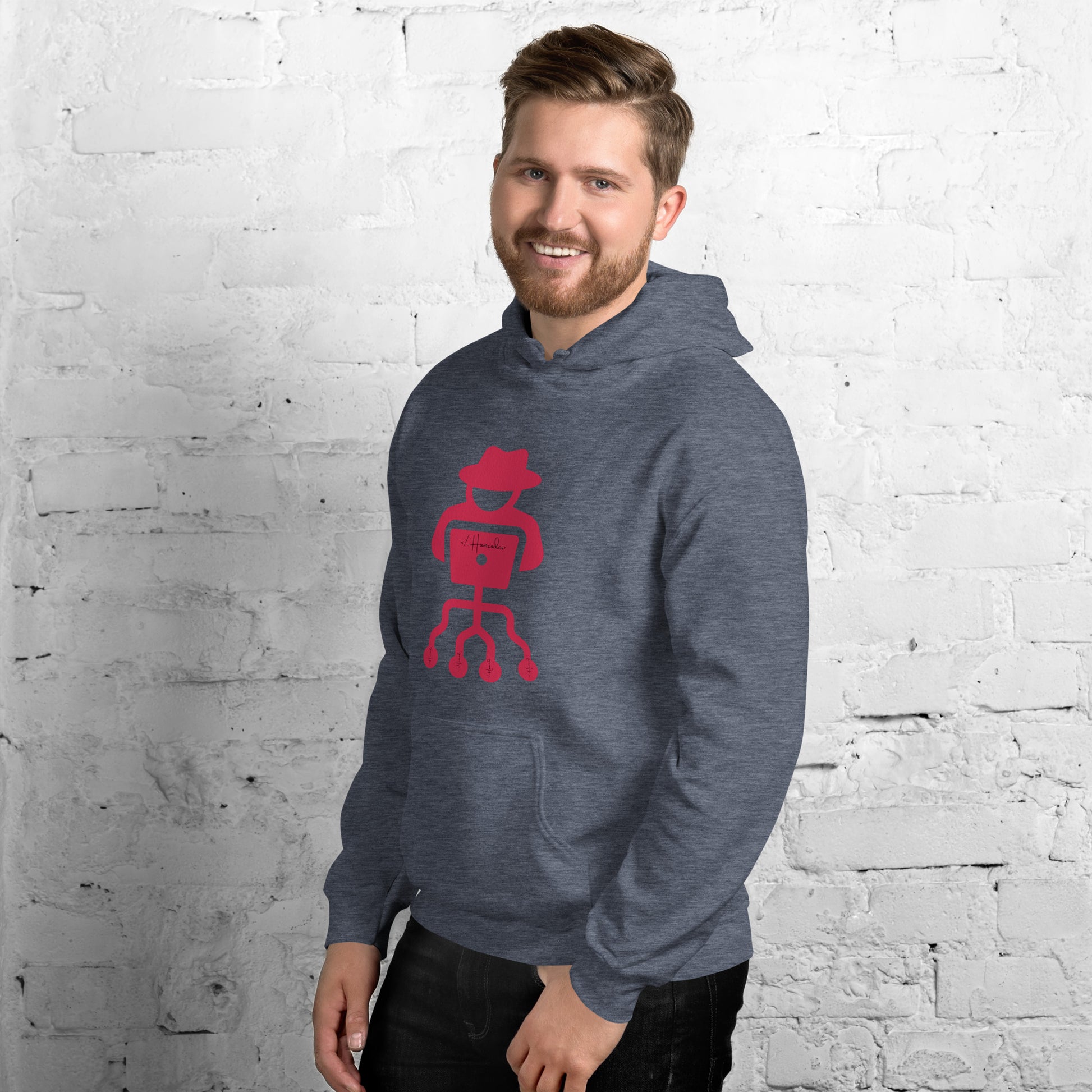 hamcodes unisex-heavy-blend-hoodie-heather-sport-dark-navy