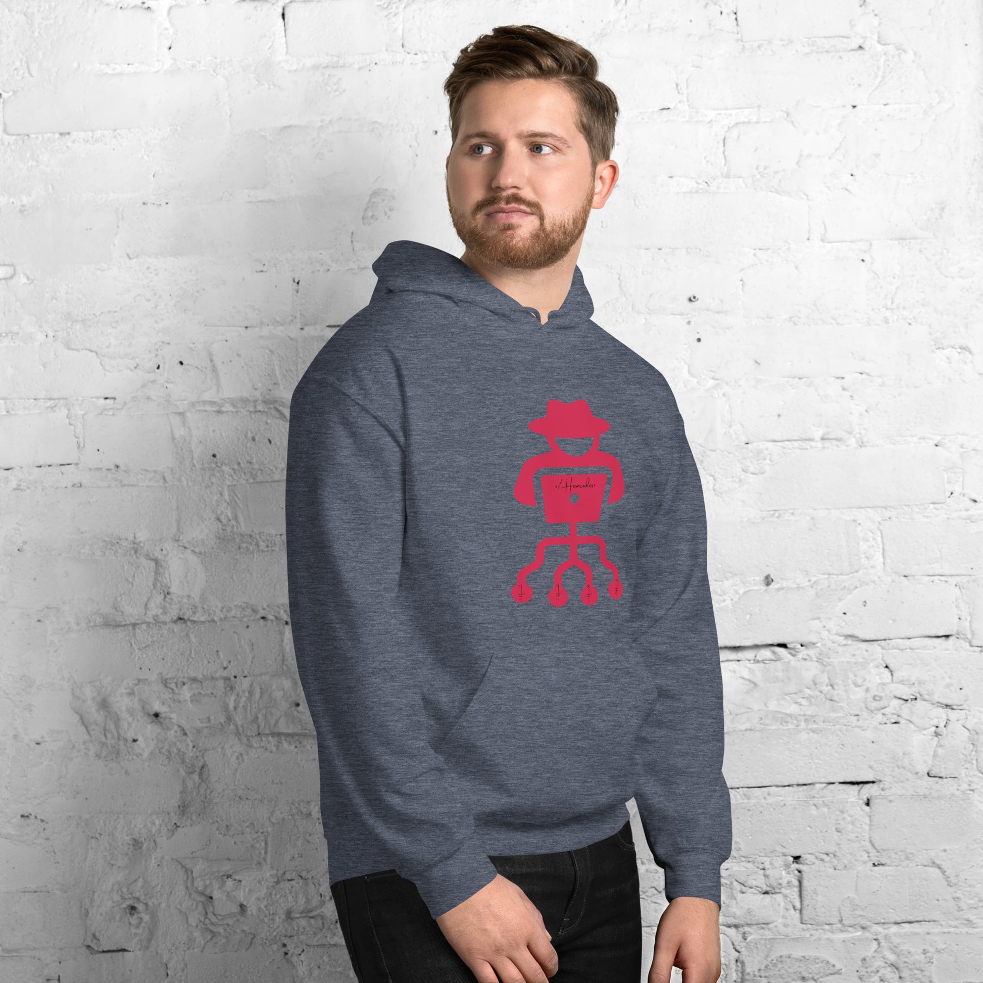 hamcodes unisex-heavy-blend-hoodie-heather-sport-dark-navy