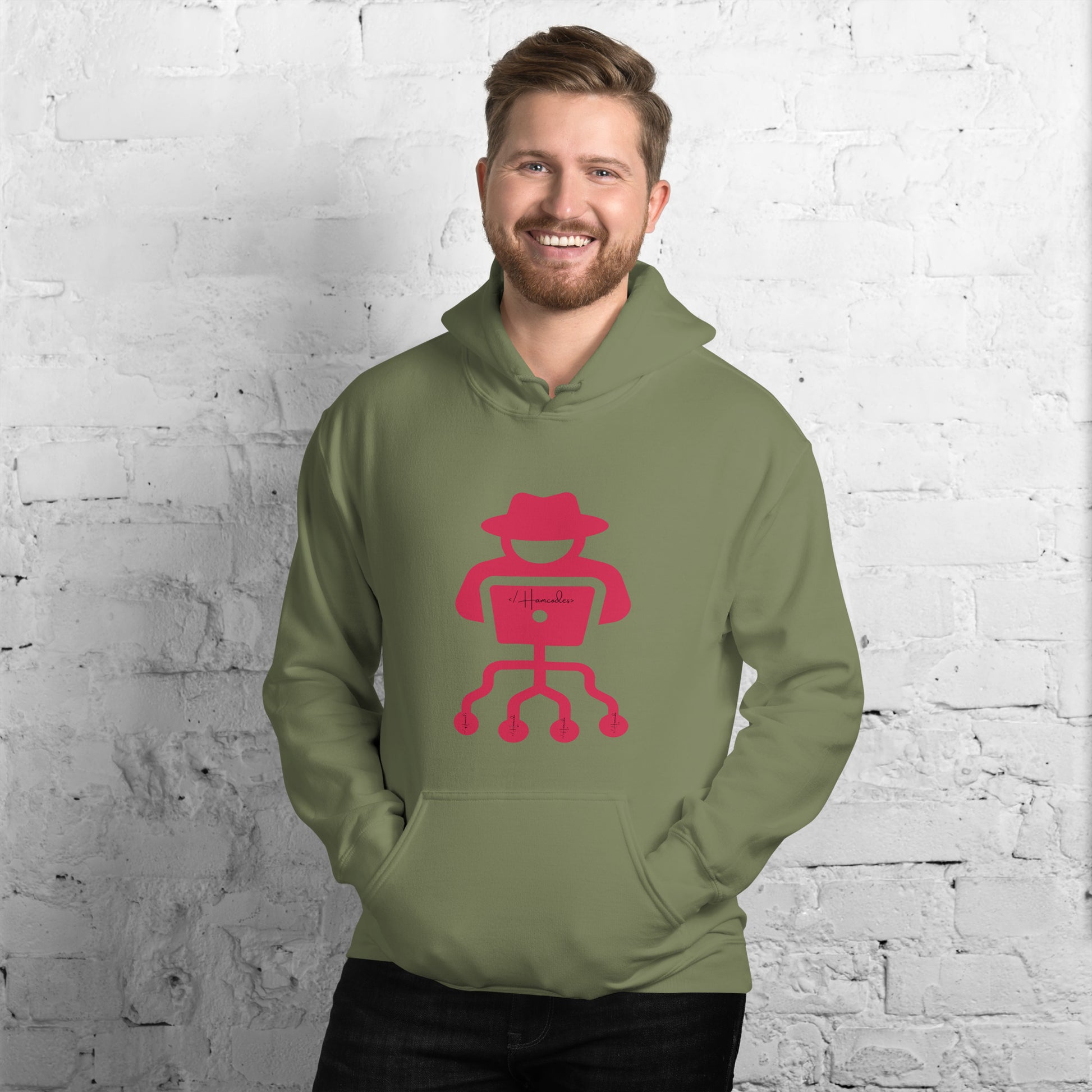 hamcodes unisex-heavy-blend-hoodie-military-green
