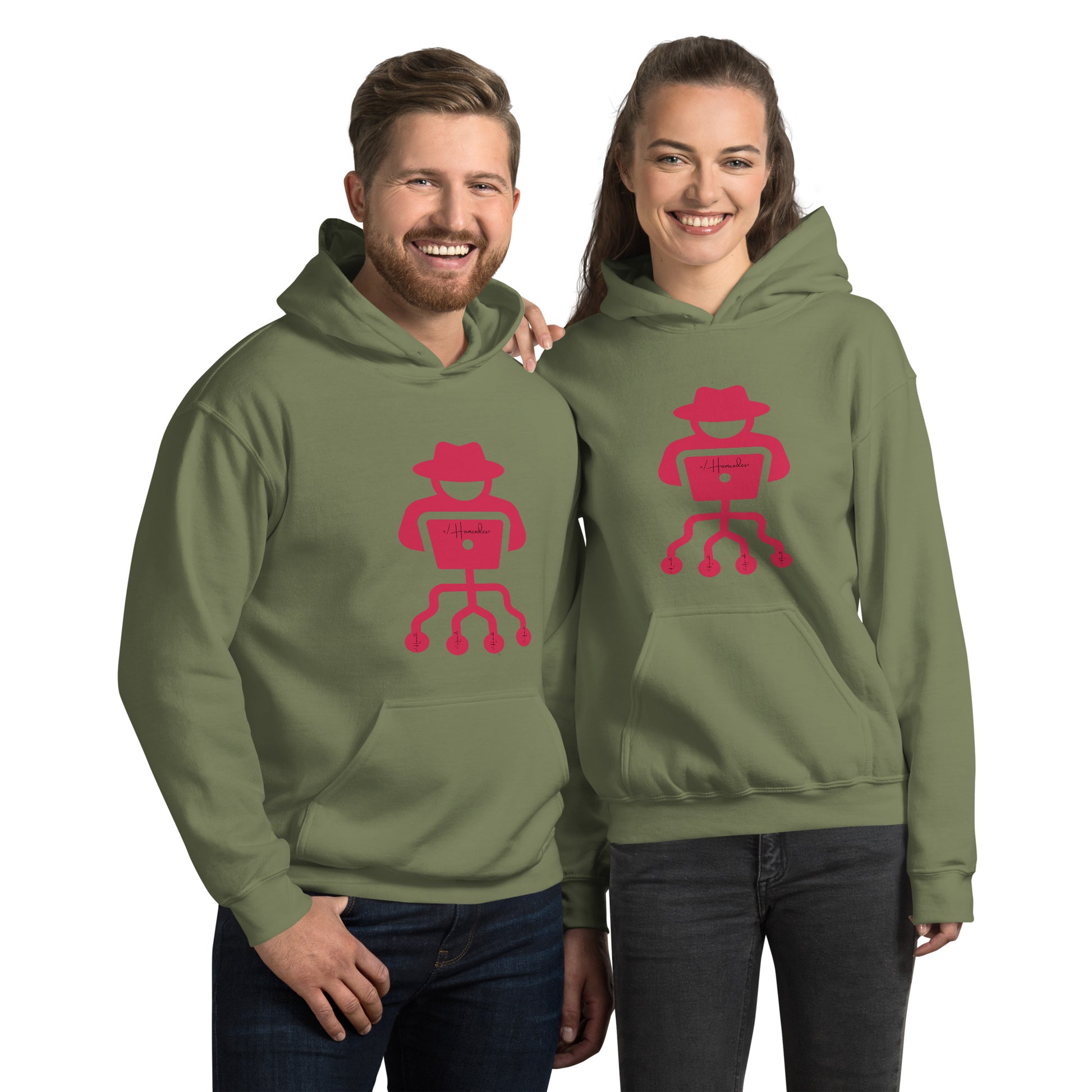 hamcodes unisex-heavy-blend-hoodie-military-green