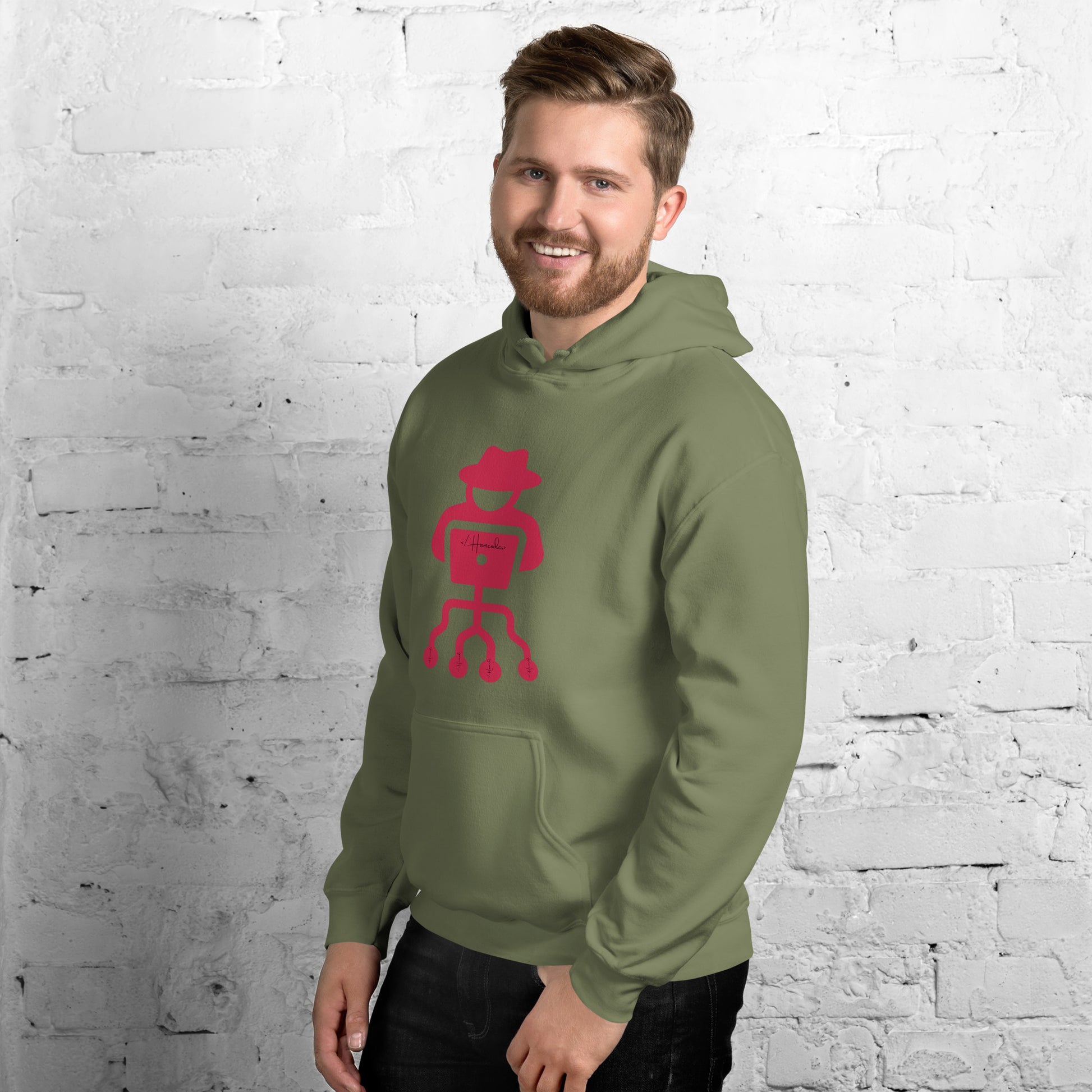 hamcodes unisex-heavy-blend-hoodie-military-green